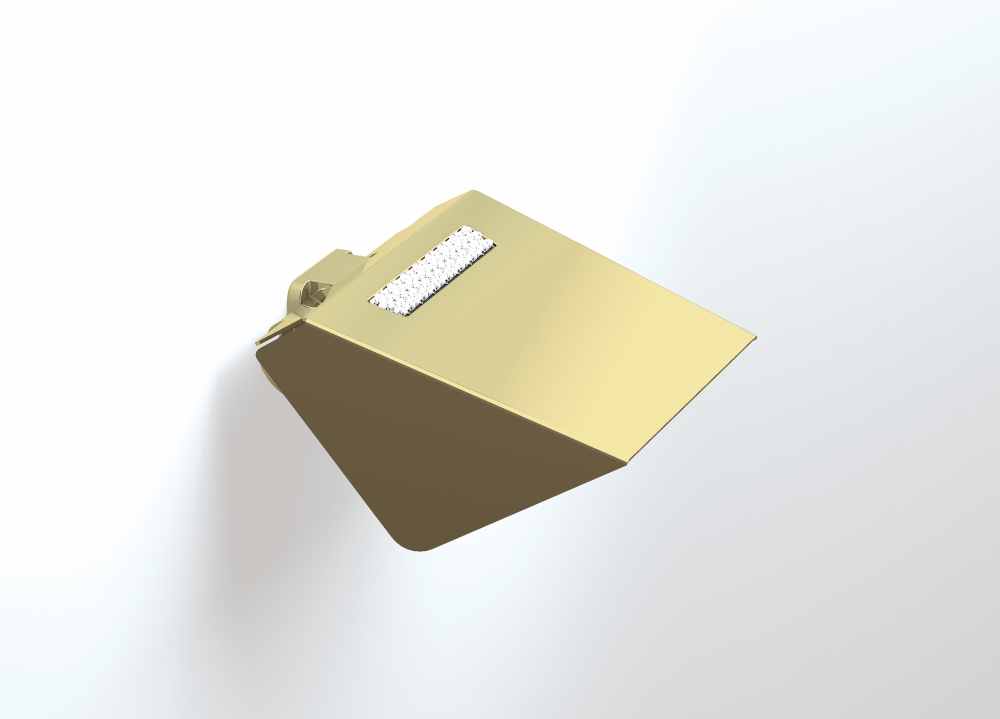 S8 Swarovski - Toilet Roll Holder with Flap - Gold - Bathroom Origins