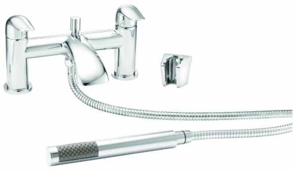 Kingston Deck Mounted Bath Shower Mixer Tap - Highlife Bathroom