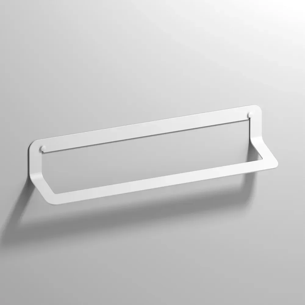 Origins Living Quick Matt White 600mm Towel Rail