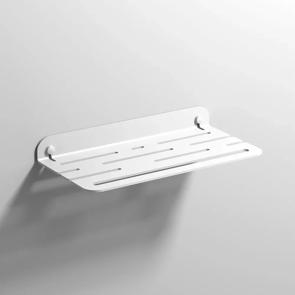 Origins Living Quick Matt White Open Shower Shelf