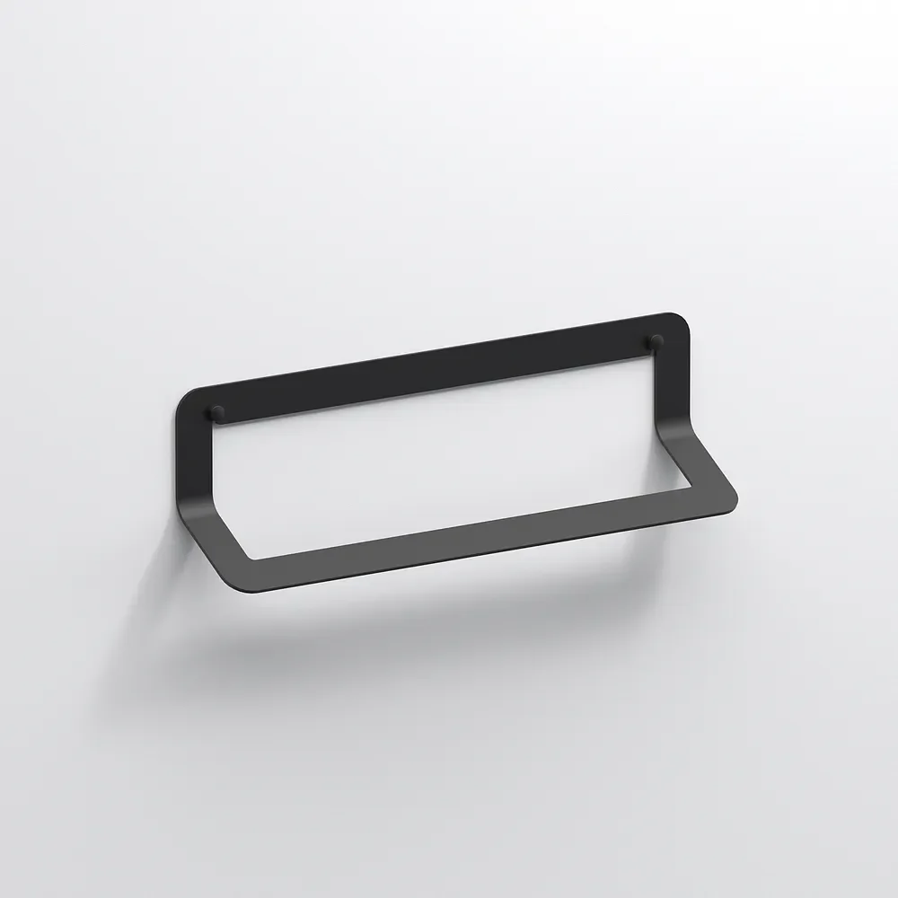 Origins Living Quick Matt Black 450mm Towel Rail