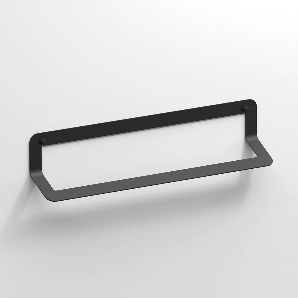 Origins Living Quick Matt Black 600mm Towel Rail