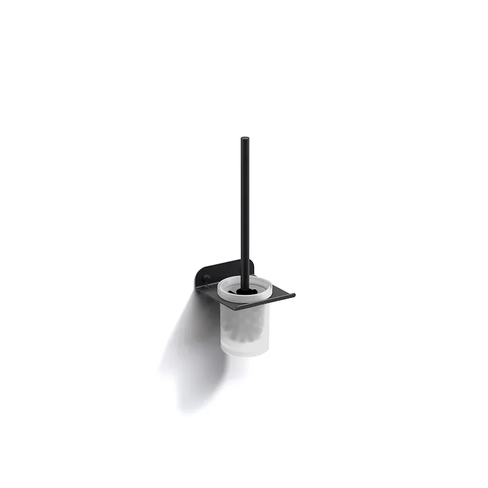 Origins Living Quick Matt Black Toilet Brush Set