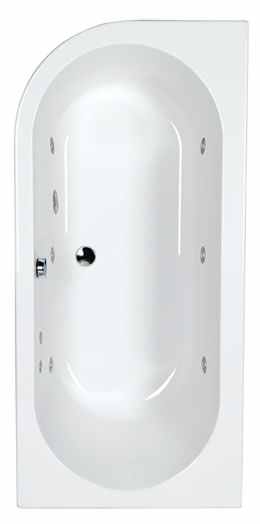 Carron Status - Carronite - Double Ended Whirlpool Bath - 1700 x 800mm
