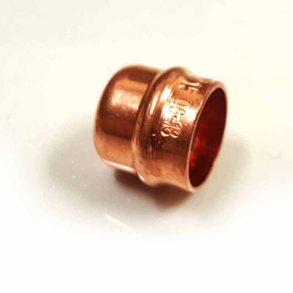 Copper Solder Ring 22mm Stop End Cap Sinlge