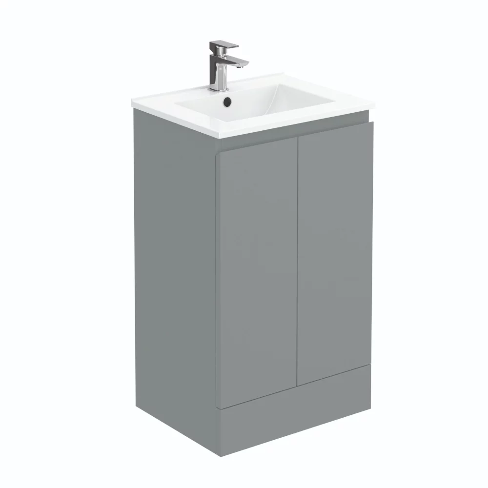 Halite 500mm Matt Grey Waterproof Vanity Unit with Basin