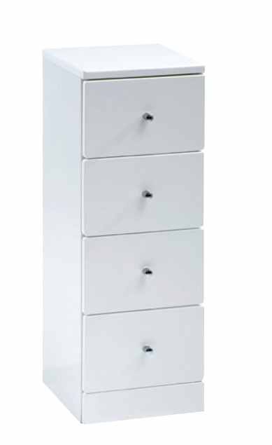 Elation Ikoma - 4 Drawer Unit - Gloss White