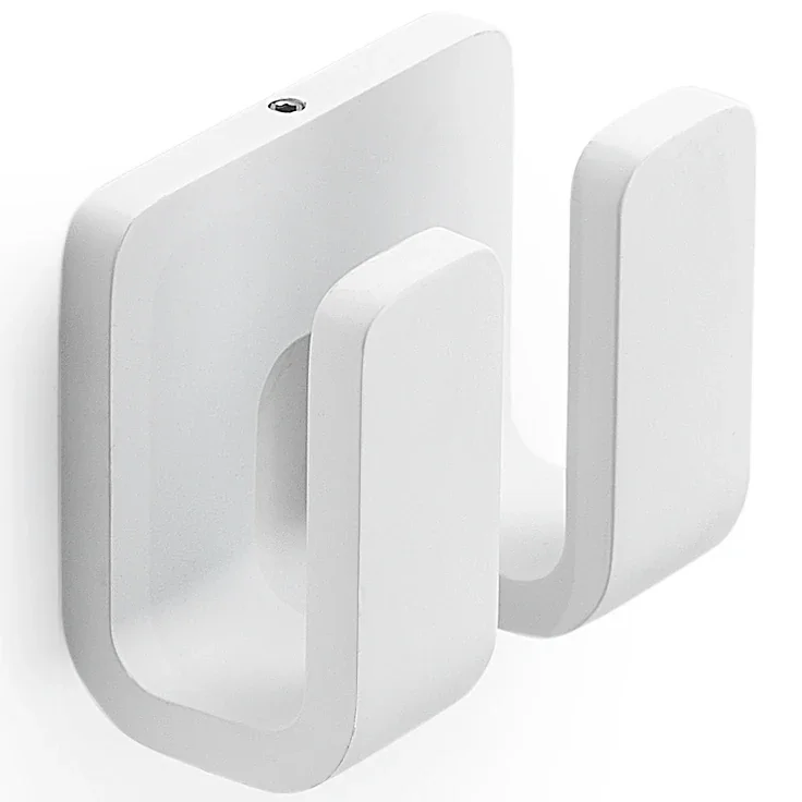 Origins Living Outline Matt White Double Robe Hook