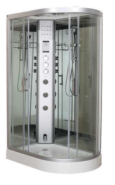 Vidalux Clearwater 1200 Steam Shower Pod - 1200 x 800mm - Left Handed