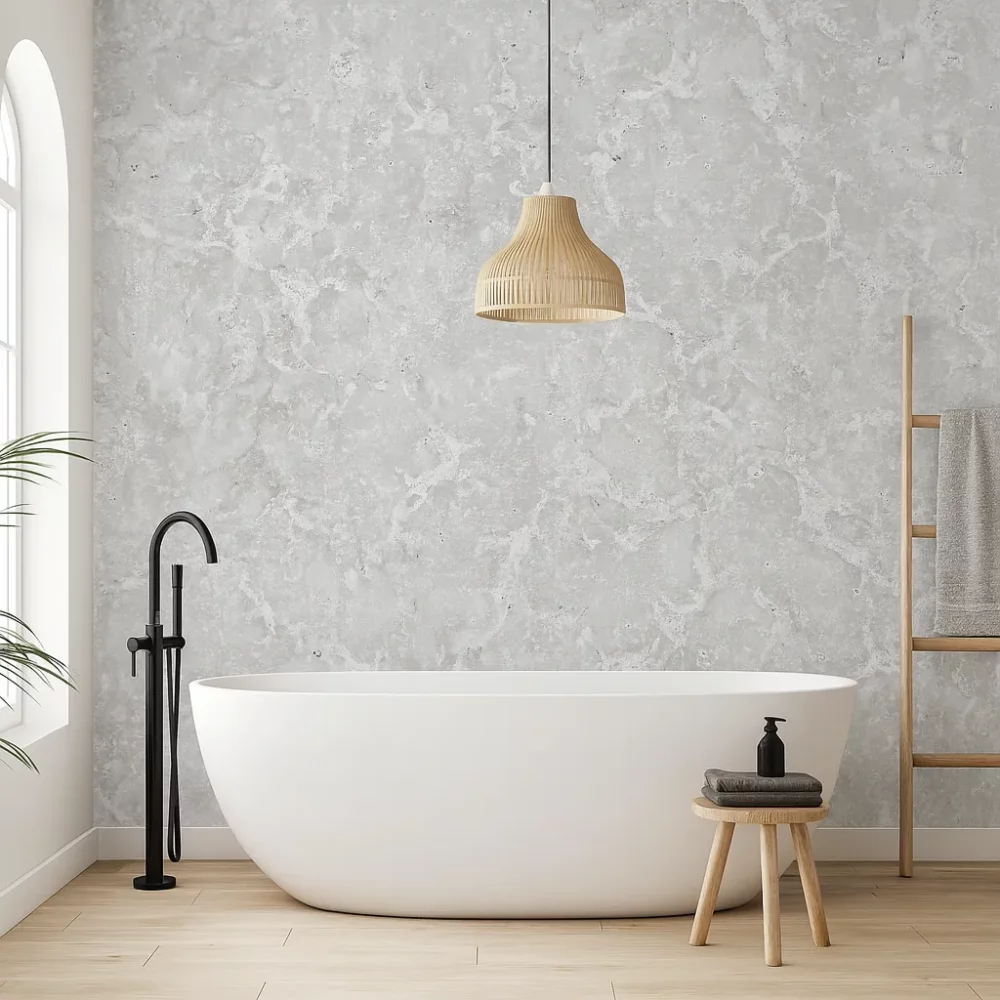 Grey Concrete MEGAboard 1m Wide PVC Wall Panels