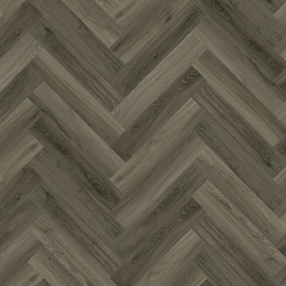 Clever Click Lexington Oak Herringbone Rigid SPC Flooring - 1.56m2 Per Pack