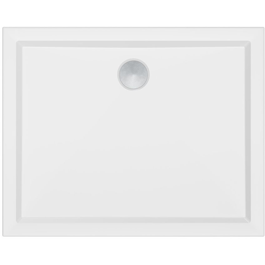 Deluxe 900 x 760mm Rectangular Shower Tray and Free Chrome Waste