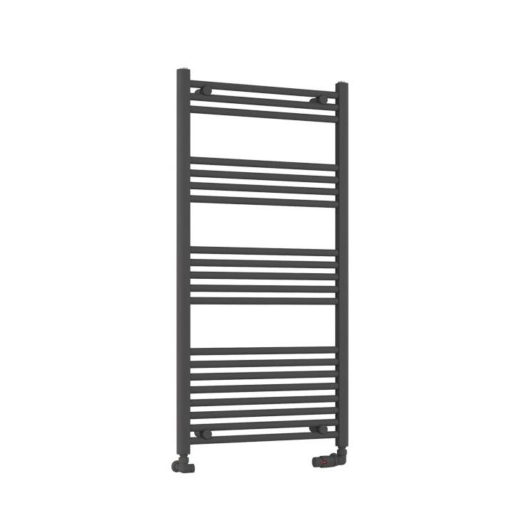 Eastbrook Wendover 1200 x 600mm Matt Anthracite Towel Radiator