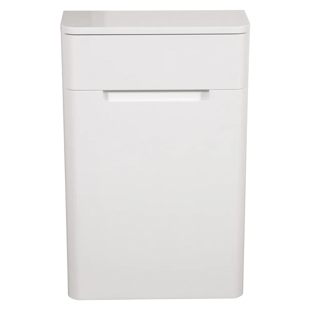 Monza 500mm White Gloss Toilet Unit from Tailored Bathrooms