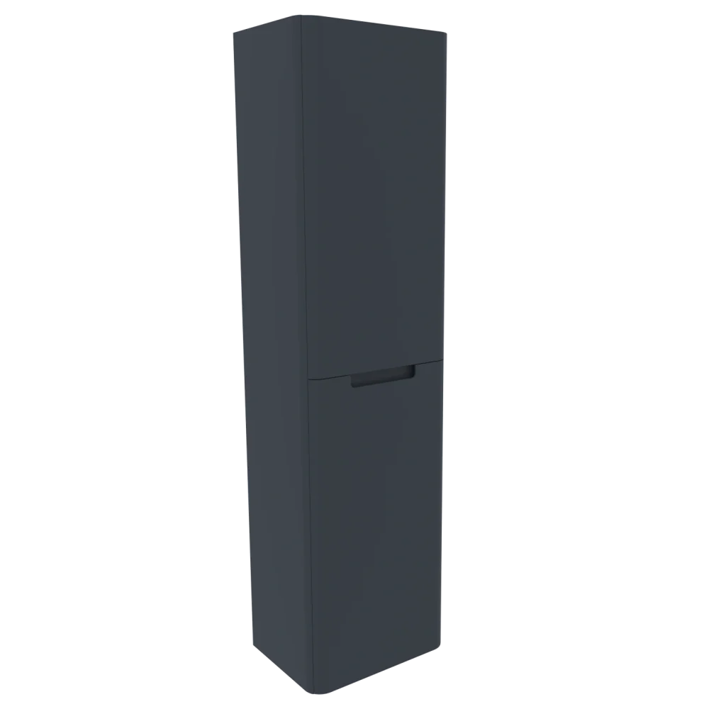 Monza 400mm Shadow Grey Wall Hung Tall Boy from Tailored Bathrooms