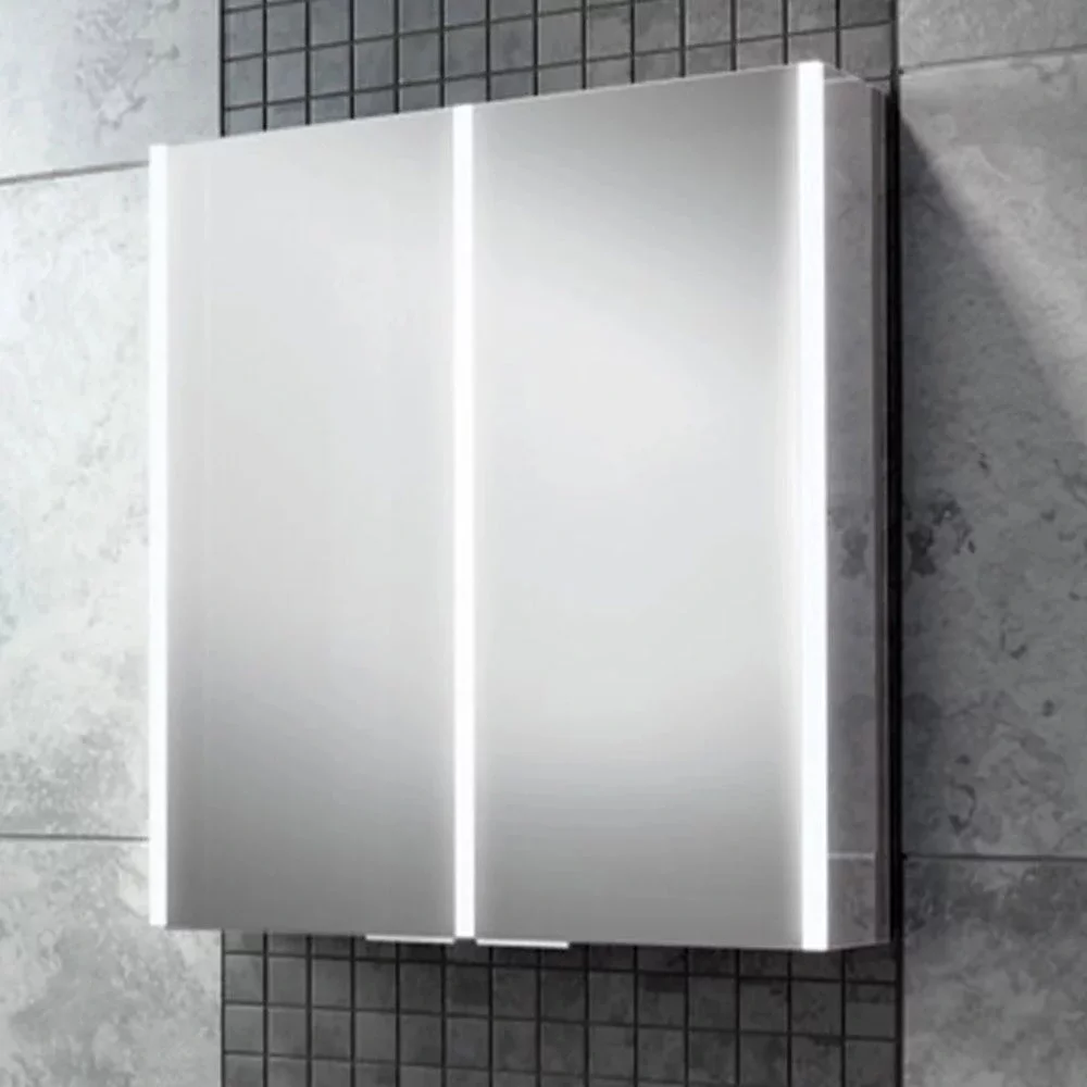 hib Xenon 60 LED Aluminium Bathroom Mirror Cabinet