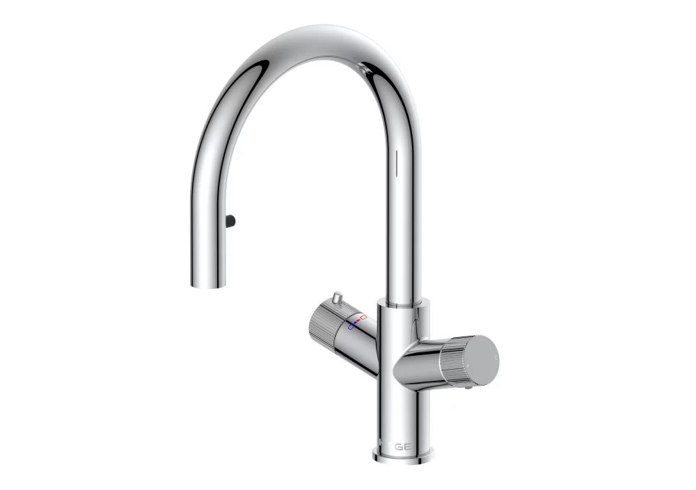 Scudo KoGE 4 in 1 Chrome Pull Out Boiling Water Kitchen Tap & Boiler