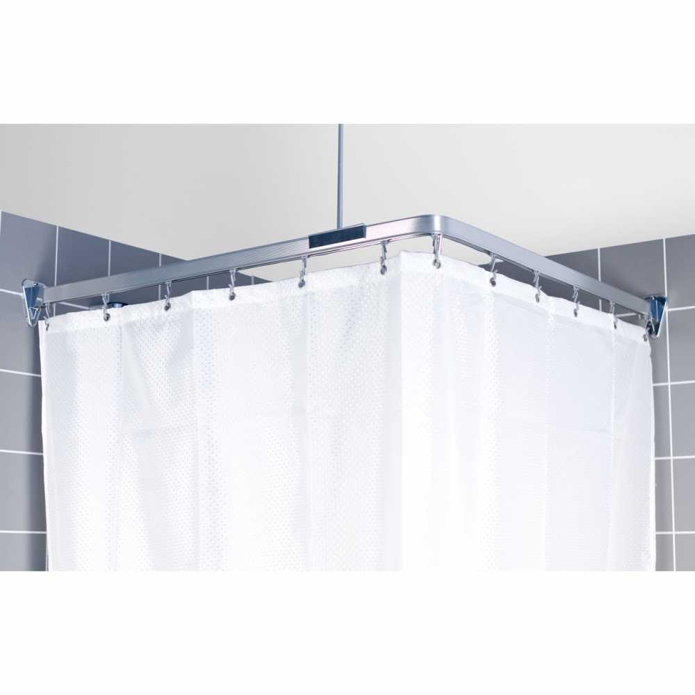 Bendi Curtain Track - Chrome - Euroshowers