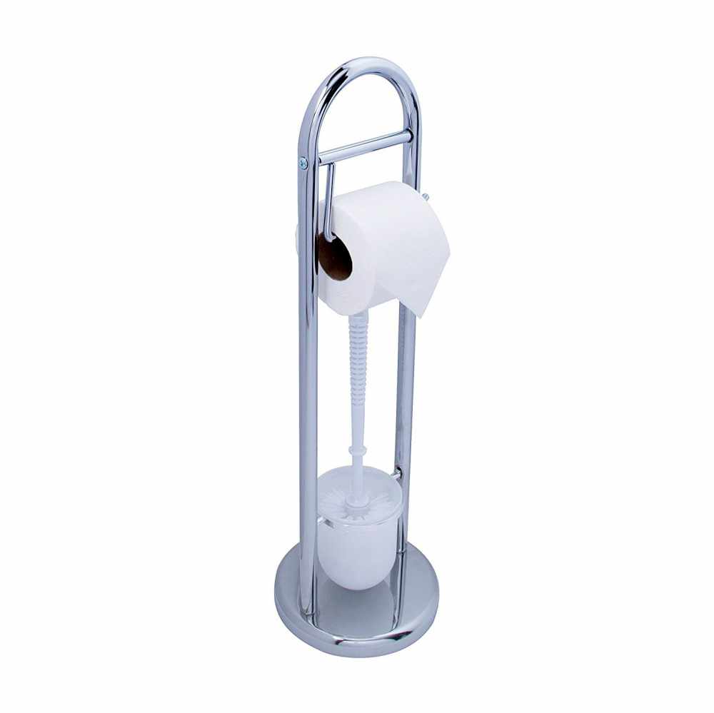 Croydex Freestanding Toilet Roll Holder & Toilet Brush - AJ401141
