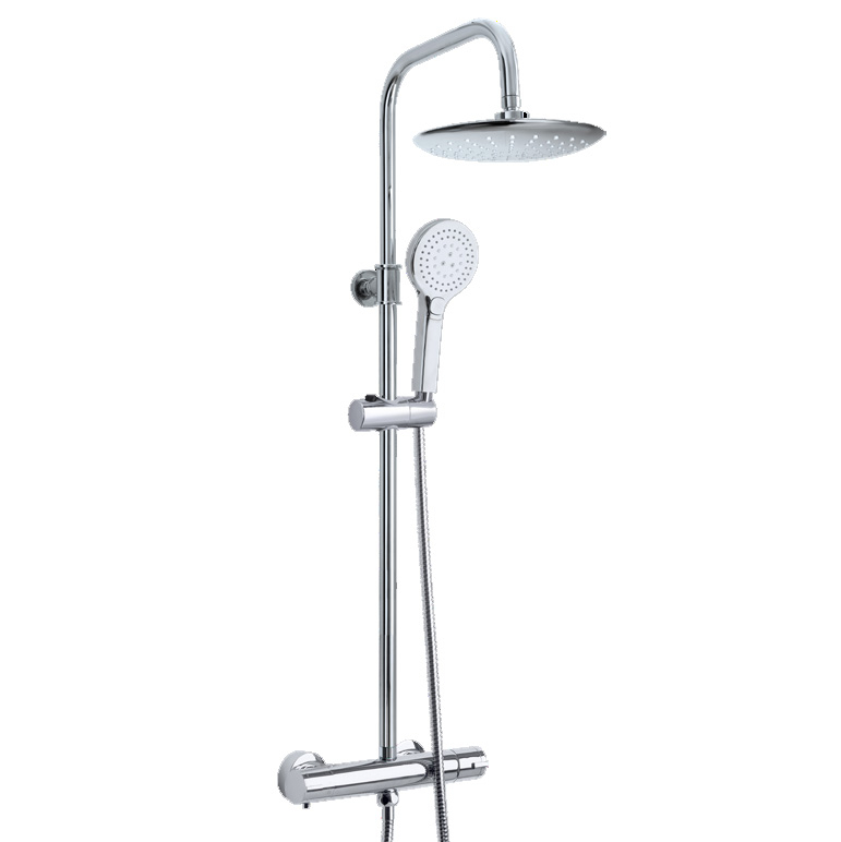 Euroshowers Thermo Chrome Twin Head Shower Kit