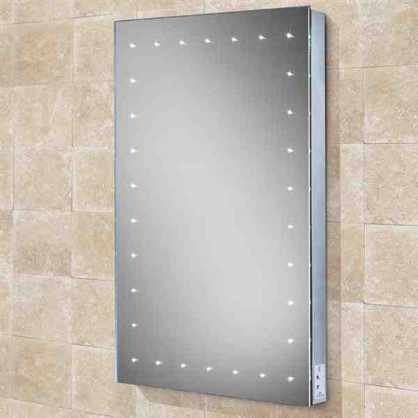 HIB Astral LED Bathroom Mirror with Shaver Socket - 500 x 700