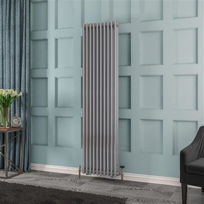 Eastbrook Rivassa 3 Column Radiator in Chrome Effect - 1800 x 473mm