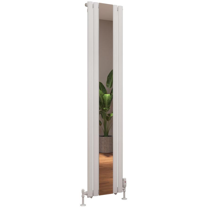 Tunstall Mirror 1800 x 380 Radiator Matt White