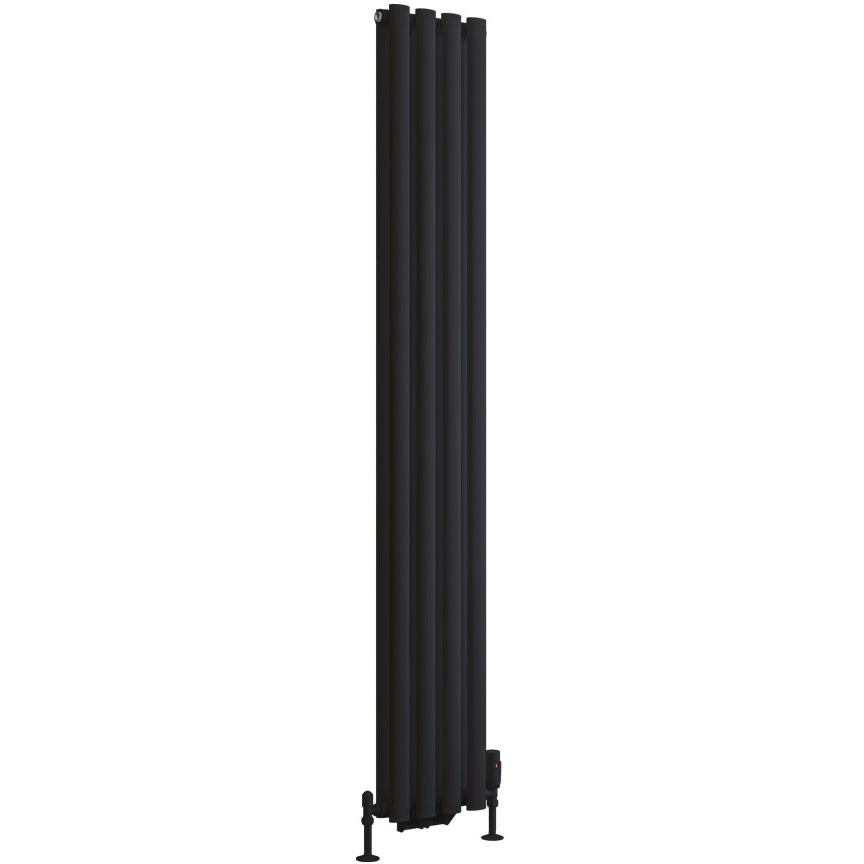 Tunstall Double 1800 x 280 Radiator Matt Black