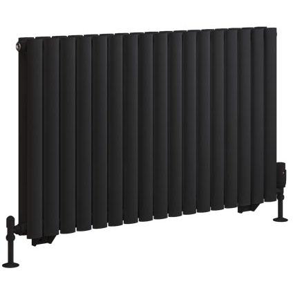 Tunstall Double 600 x 1002 Radiator Matt Black