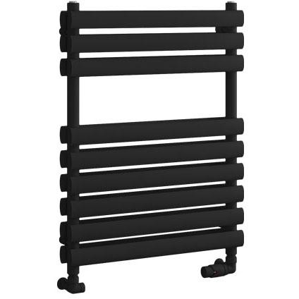 Tunstall Double 800 x 600 Towel Radiator Matt Black