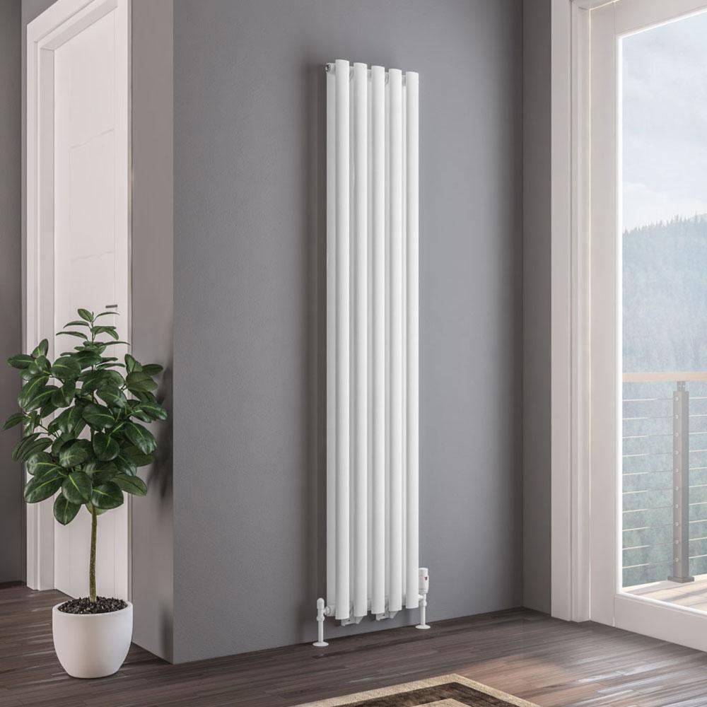 Euston Radiator Tunstall Double 1800 x 350 Radiator Matt White - 81.019 | Rubberduck ...