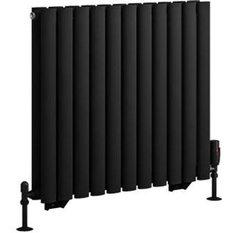 Tunstall Double 600 x 648 Radiator Matt Black