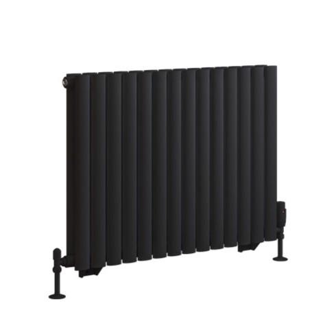 Tunstall Double 600 x 825 Radiator Matt Black