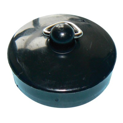 Bath / Kitchen Sink Black Rubber Plug 1.3/4"