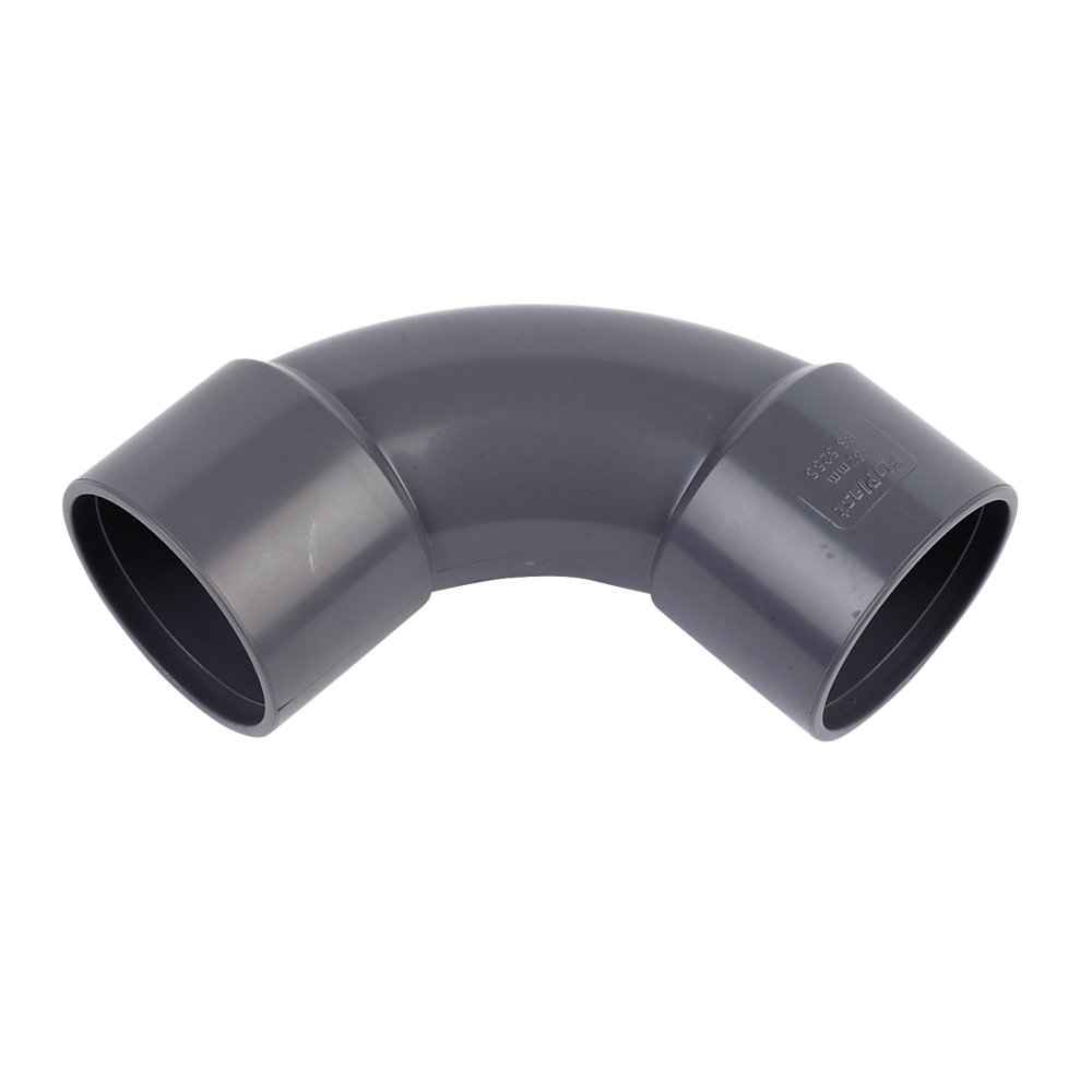3 x 40mm Solvent Weld Waste 92.5 Degree Swivel Bend Black Water Pipe Drain Elbow