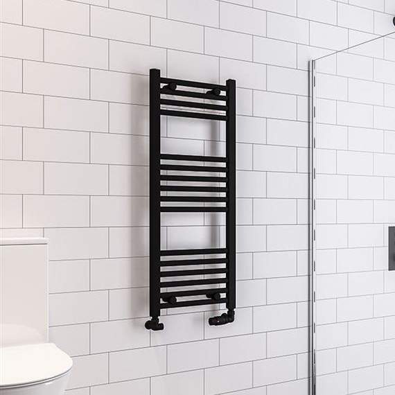 Eastbrook Wingrave 1000 x 400 Matt Black Towel Radiator