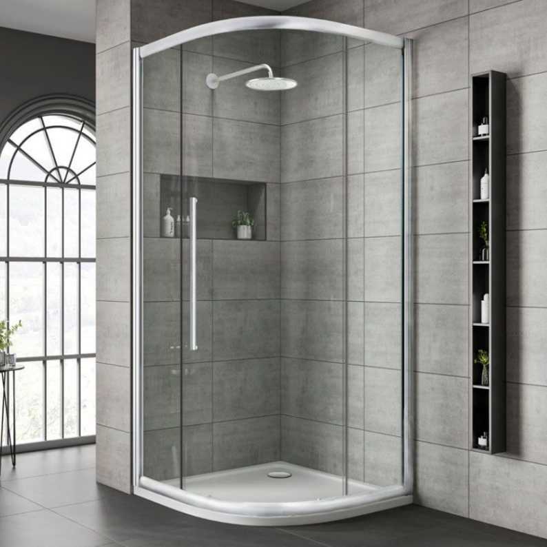 Jaquar One Door 900mm Chrome Frame Quadrant Shower Enclosure, JSE-CHR ...