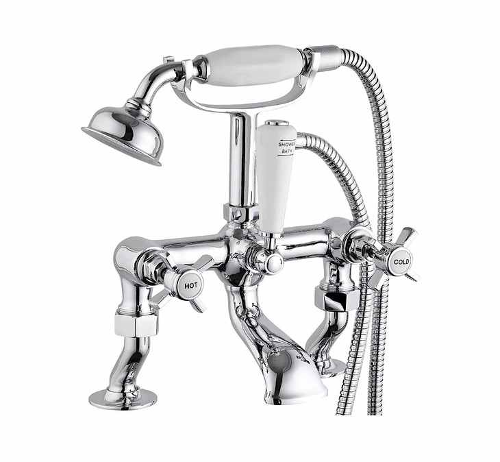Niagara Bayswater Traditional Cranked Bath Shower Mixer Tap - CLEARANCE