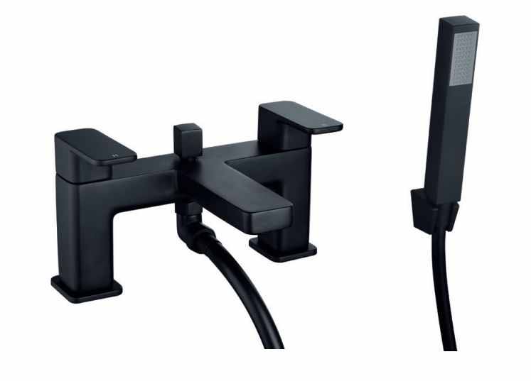 Niagara Hadley Matt Black Bath Shower Mixer Tap - CLEARANCE