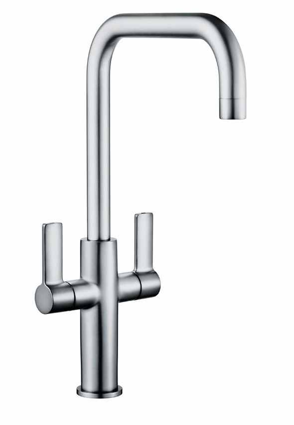 Jeroni Horizontal 2 Handle Chrome Kitchen Mixer Tap- Francis Pegler Comap