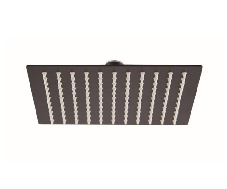 Niagara Observa Slimline 200mm Square Shower Head - Matt Black - CLEARANCE