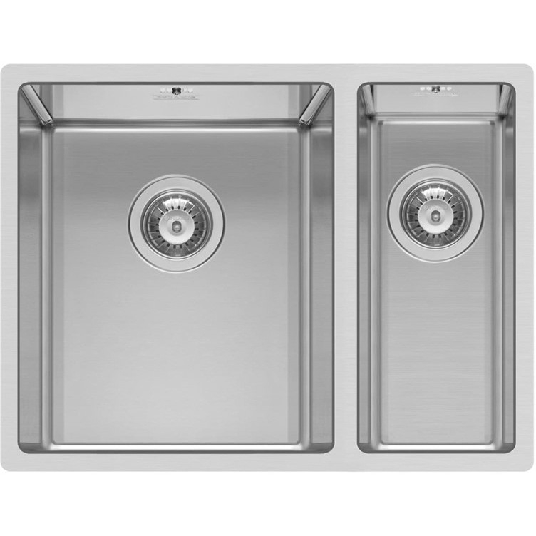 Pyramis Astris 575 x 440mm 1.5 Bowl Left Hand Undermount Kitchen Sink