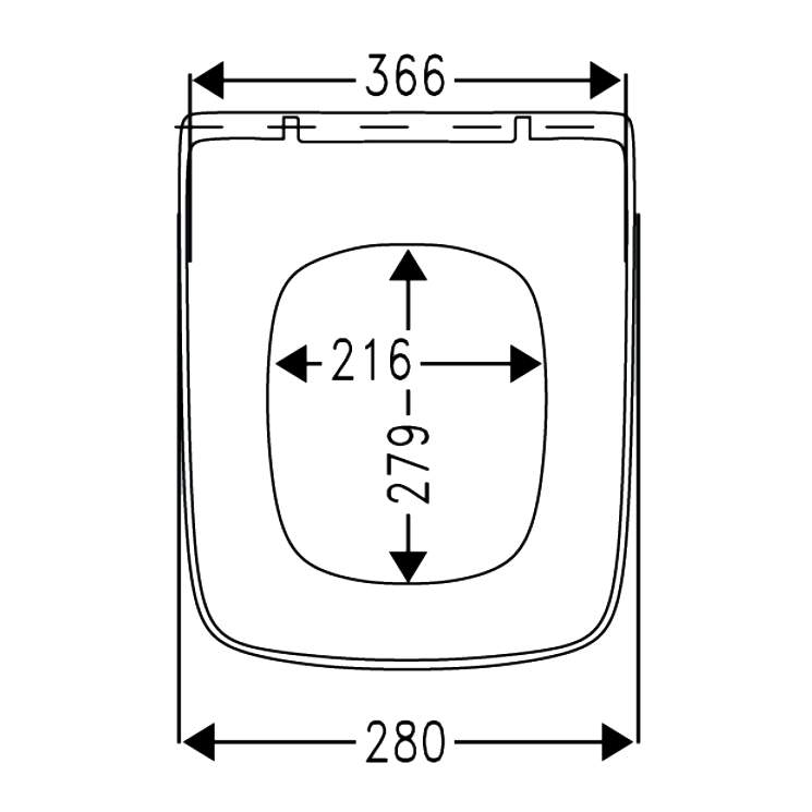 Villeroy & Boch Architectura Square Soft Close Toilet Seat