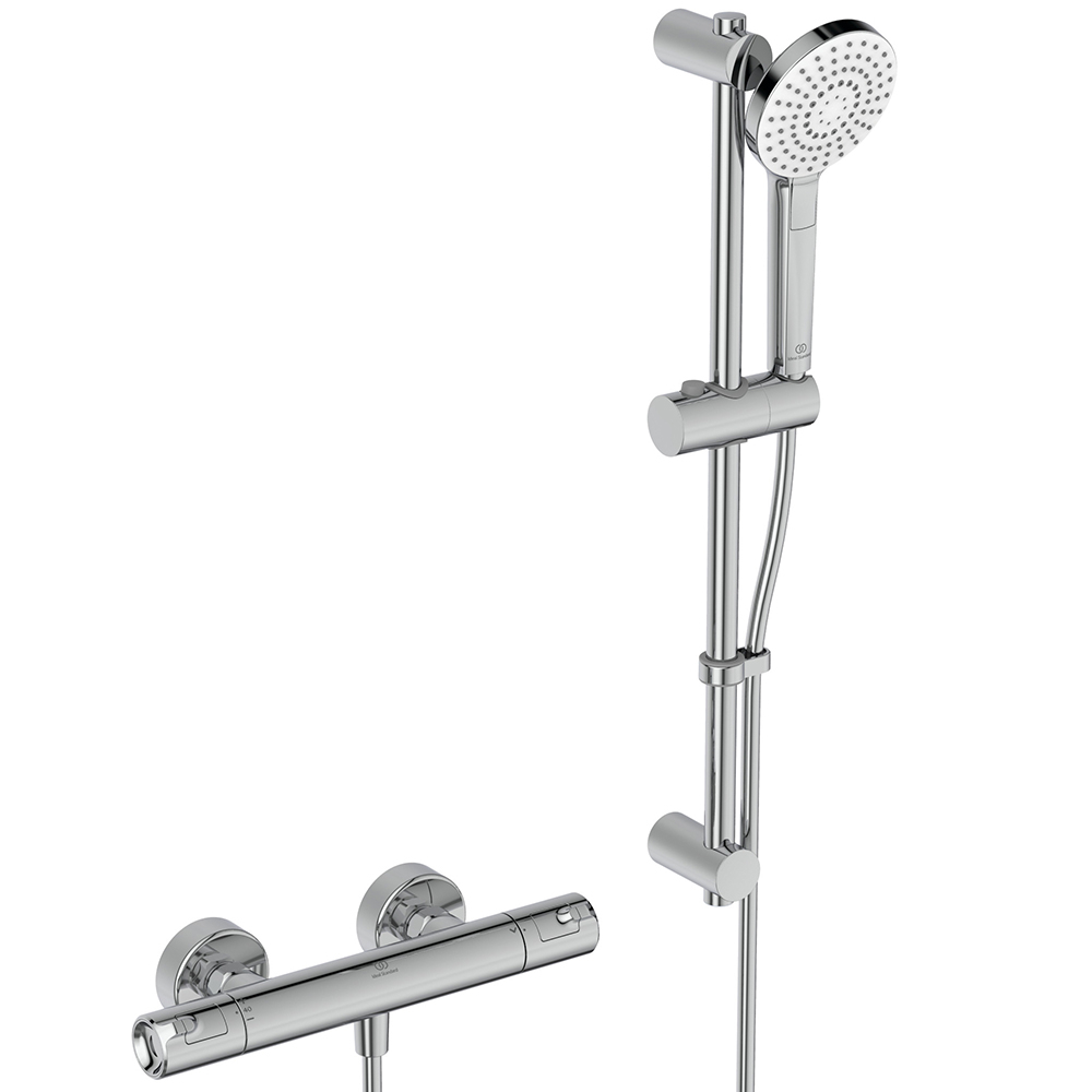 Ideal Standard Ceratherm T50 Exposed Thermostatic Mixer with Handheld Shower Pack
