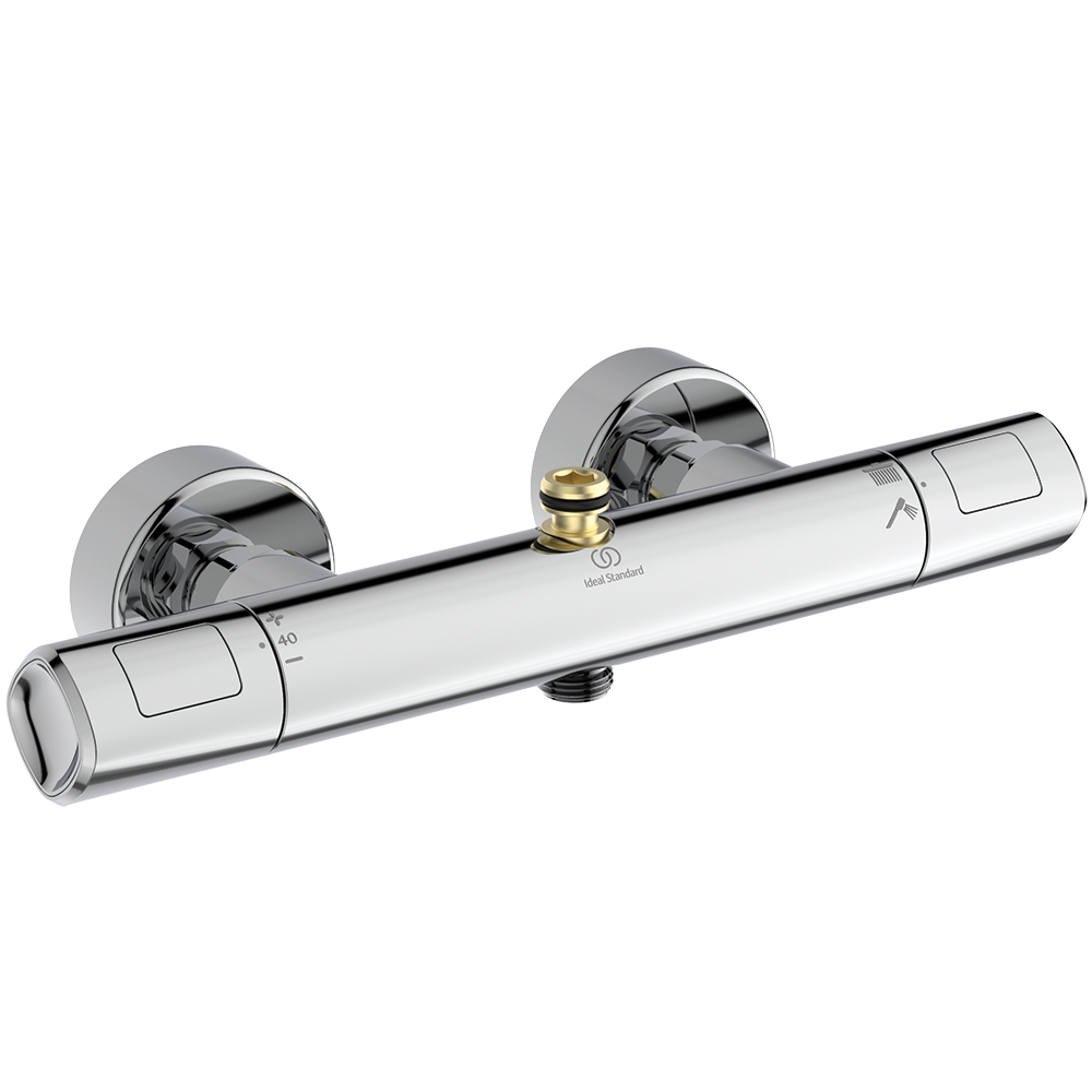 Ideal Standard Ceratherm T100 Chrome Exposed Thermostatic Dual Shower System