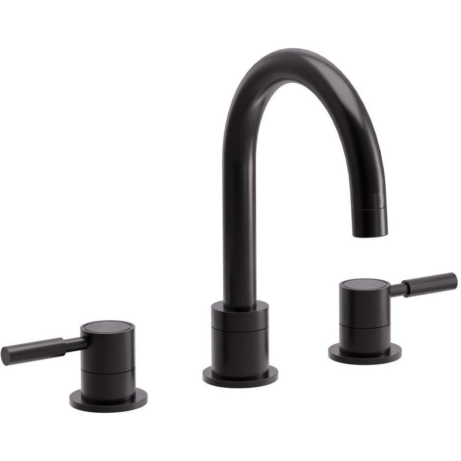Abode Refine Gunmetal 3 Piece Basin/Bath Tap