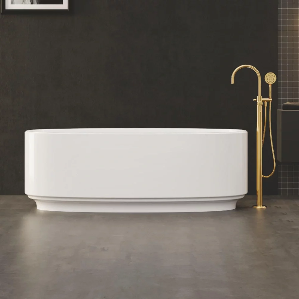 Artize VIC 1800mm Freestanding Bath With Chrome Overflow & Waste
