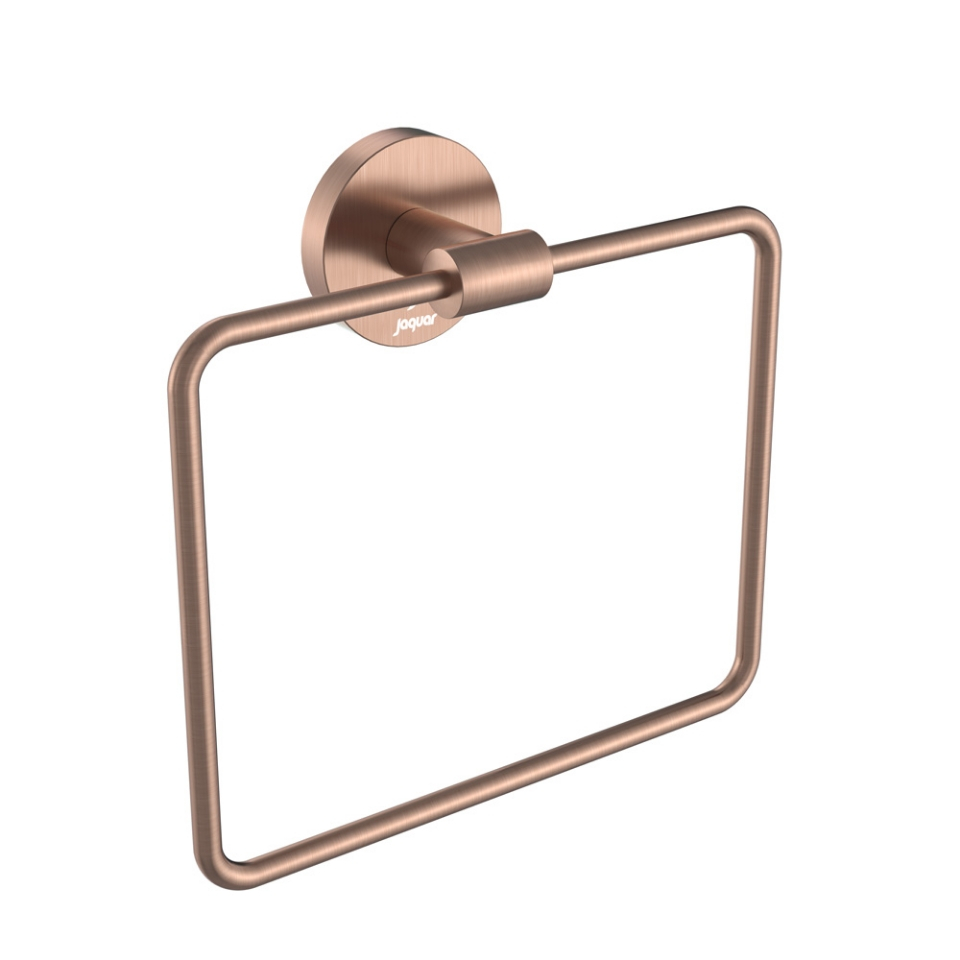 Jaquar Continental Antique Copper Square Towel Ring With Round Flange