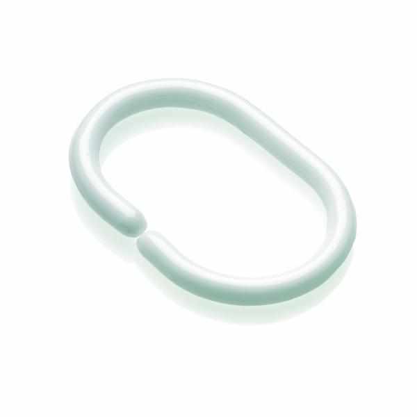 C Shape Shower Curtain Rings - White - 12Pk - Croydex AK142122