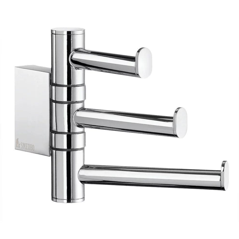 Smedbo Air Chrome Swing Arm Triple Hook